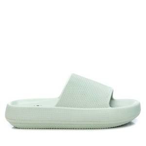 NEW XTI women's rubber flat sandals in aqua